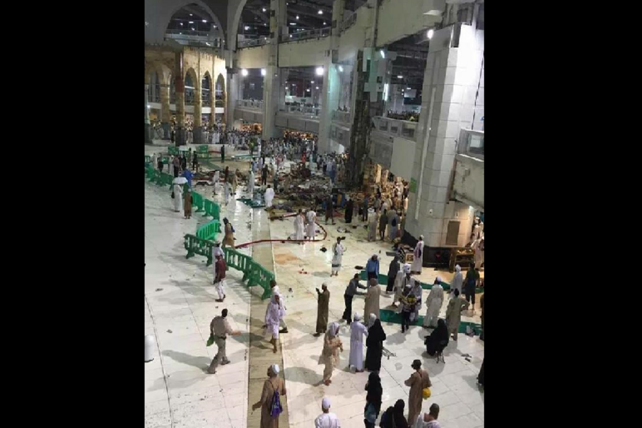 Meca, tragédia, mesquita, grua