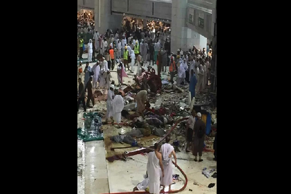 Meca, tragédia, mesquita, grua