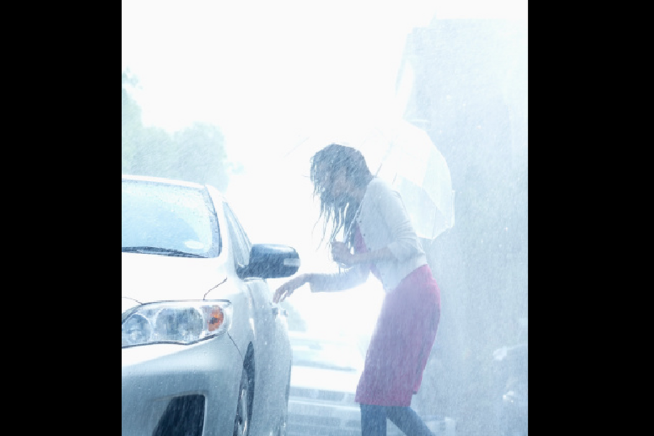 carro, chuva, estado do tempo, meteorologia, motor, travões, pára-brisas