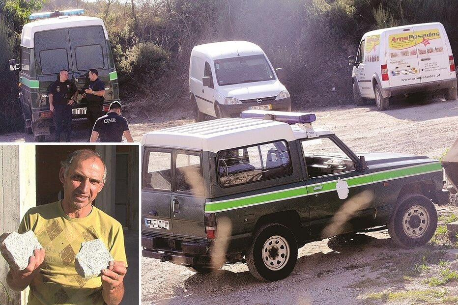 Explosão causa chuva de pedras 