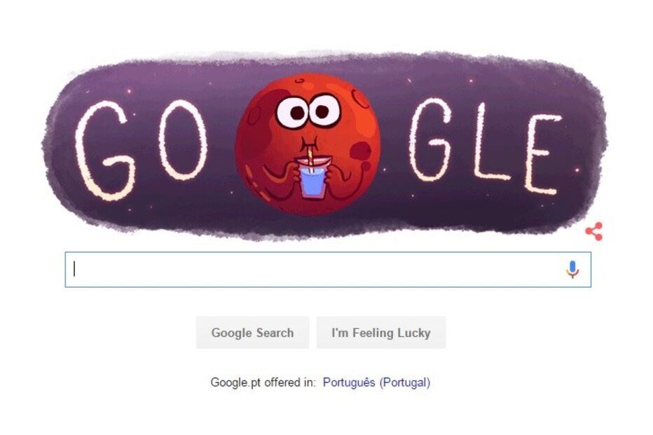 Google, água, Marte, doodle, motor de busca, planeta, NASA, planeta vermelho