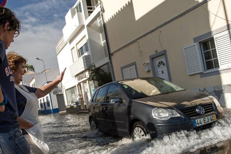 Mau tempo, inundações, Marés vivas, Santa Luzia, chuva, Viseu, Tavira, ria Formosa, ria, marés, granizo