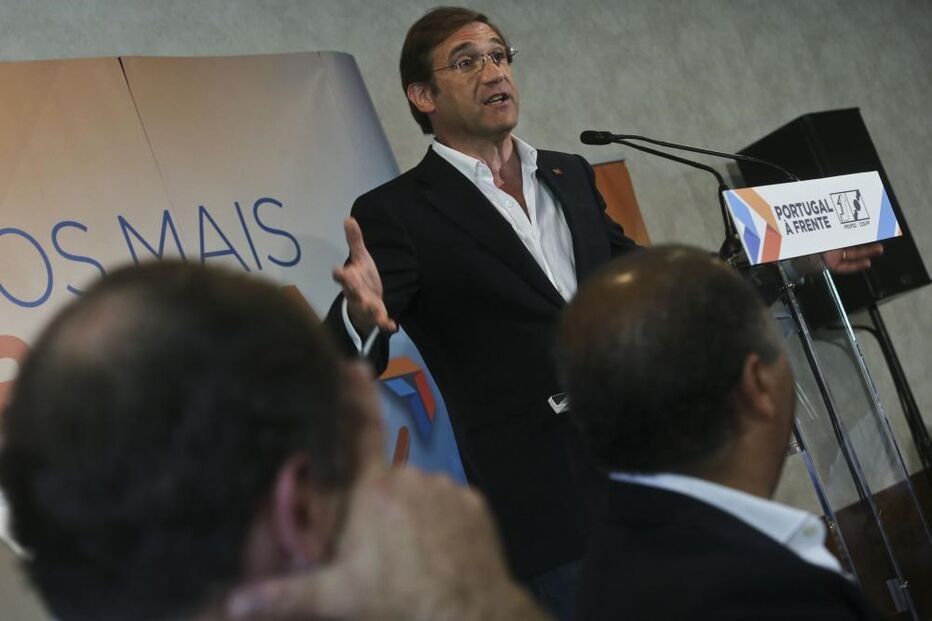 PSD, Pedro Passos Coelho, comício, Viseu, maioria parlamentar, política, partidos e movimentos, campanha, eleições