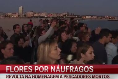 Homenagem com flores a pescadores acabou com protesto