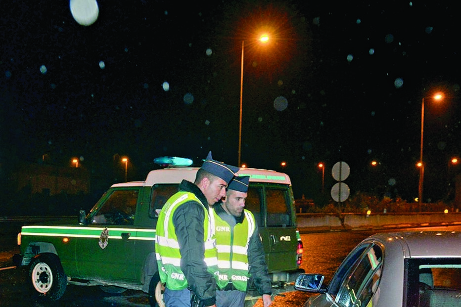 GNR, tiro, touros, fuga, Ulme, automóveis, ganadaria