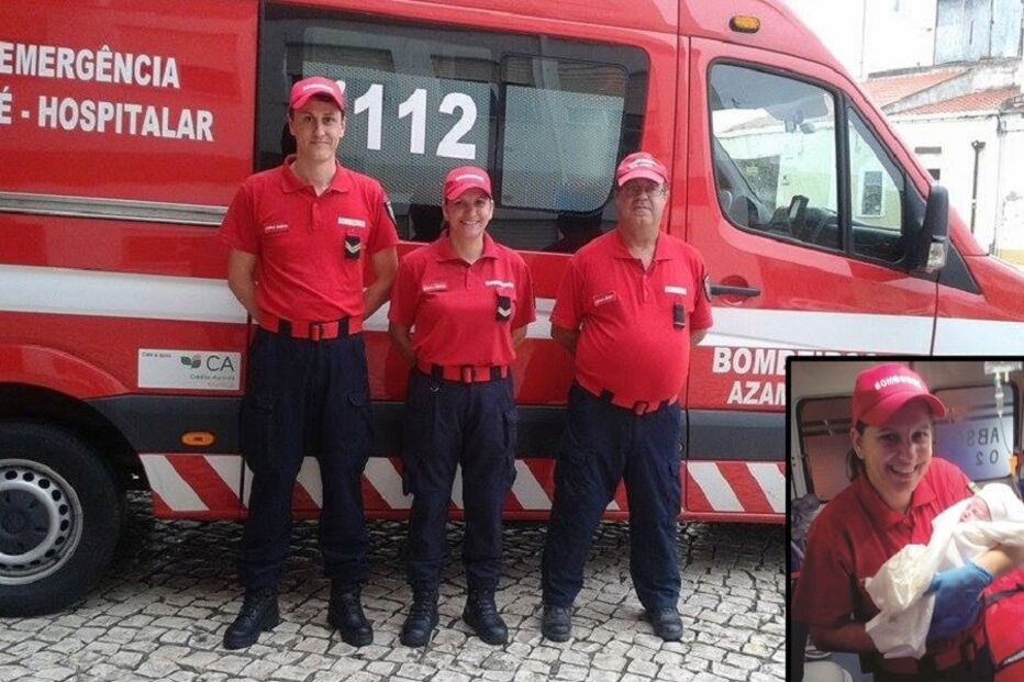 Parto, centro comercial, cesariana, Bombeiros Voluntários de Azambuja, Lisboa, Centro Comercial Atrium de Azambuja, Azambuja