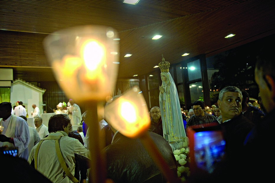 fissuras, pintura, Nossa Senhora de Fátima, Fátima, andar, imagem, santuário