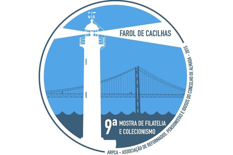 Farol de Cacilhas, farol, Cacilhas, carimbo, filatelia, Associação de Reformados e Pensionistas do Concelho de Almada, ARPCA, Câmara Municipal de Almada, Almada, Mostra de Filatelia e Colecionismo, colecionismo, Mês do Idoso