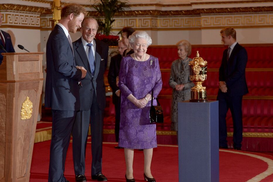 Isabel II, Harry, Philip