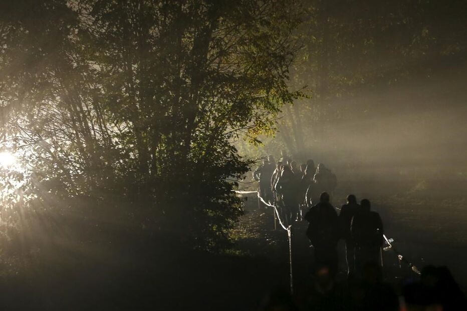 Croácia, refugiados, fronteira, Eslovénia, Hungria, refugiados, Europa central, autocarro