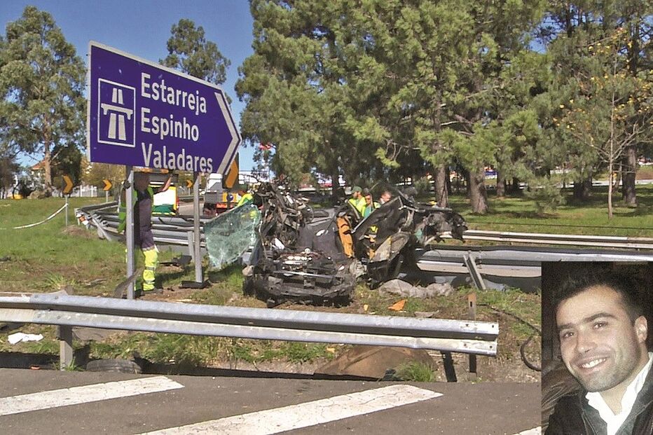 morre, esmagado, carro, A1, Nelson Marcelo, trabalho, veículo, Vila Nova de Gaia