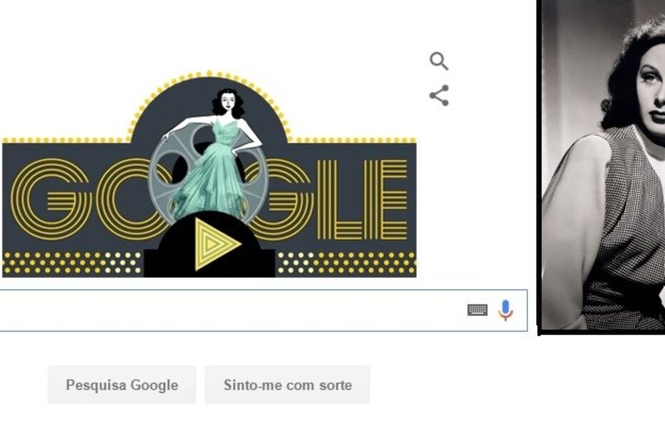 Google, Hedy Lamarr, motor de busca, atriz, inventora, internautas, austríaca, Áustria, norte-americana, EUA, Estados Unidos, Hollywood, tecnologia, doodle