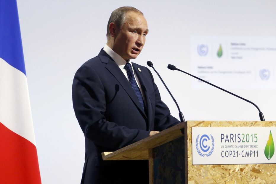 Vladimir Putin, Quioto, Conferência das Nações Unidas, Alterações Climáticas, Paris, Rússia, Produto Interno Bruto, ambiente, política, diplomacia