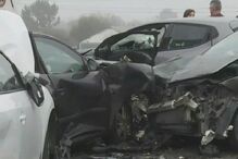 Acidente, ponte Vasco da Gama, ponte, trânsito, Setúbal, Lisboa, choque em cadeia, Pinhal Novo, Montijo