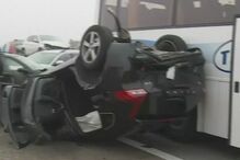 Acidente, ponte Vasco da Gama, ponte, trânsito, Setúbal, Lisboa, choque em cadeia, Pinhal Novo, Montijo