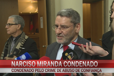 Narciso Miranda condenado a pena de prisão