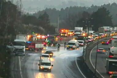 Fogo em camião na A1