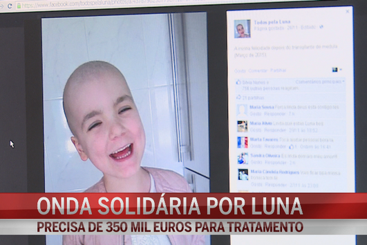 Quase cem mil euros para ajudar Luna