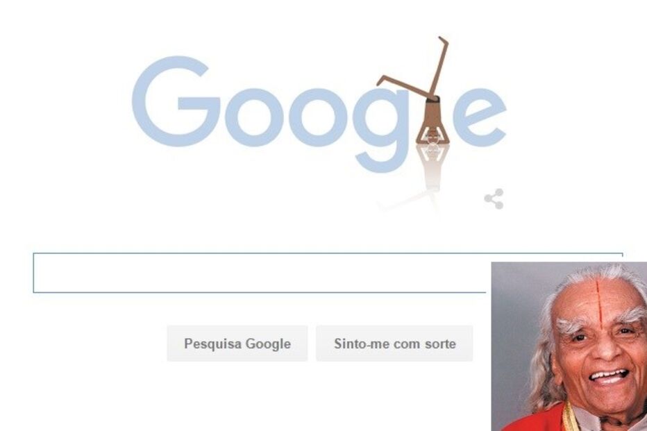 Google, Yoga, BKS Iyengar, doodle, Iyengar Yoga