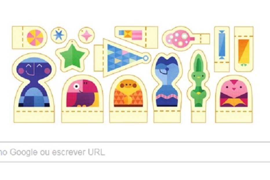 Google, boas festas, Natal, Ano Novo, doodle, Robinson Wood