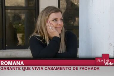 Romana assume casamento "de fachada"