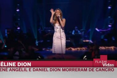 Céline Dion chora morte do marido e do irmão