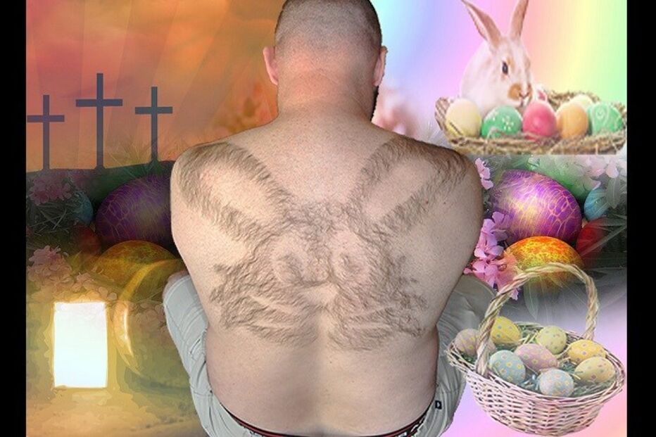 Calend-hair, calendário solidário, Mike Wolfe, pelos das costas