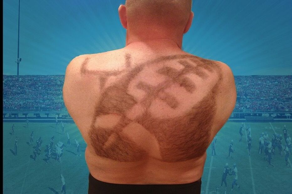 Valend-hair, calendário solidário, Mike Wolfe, pelos das costas