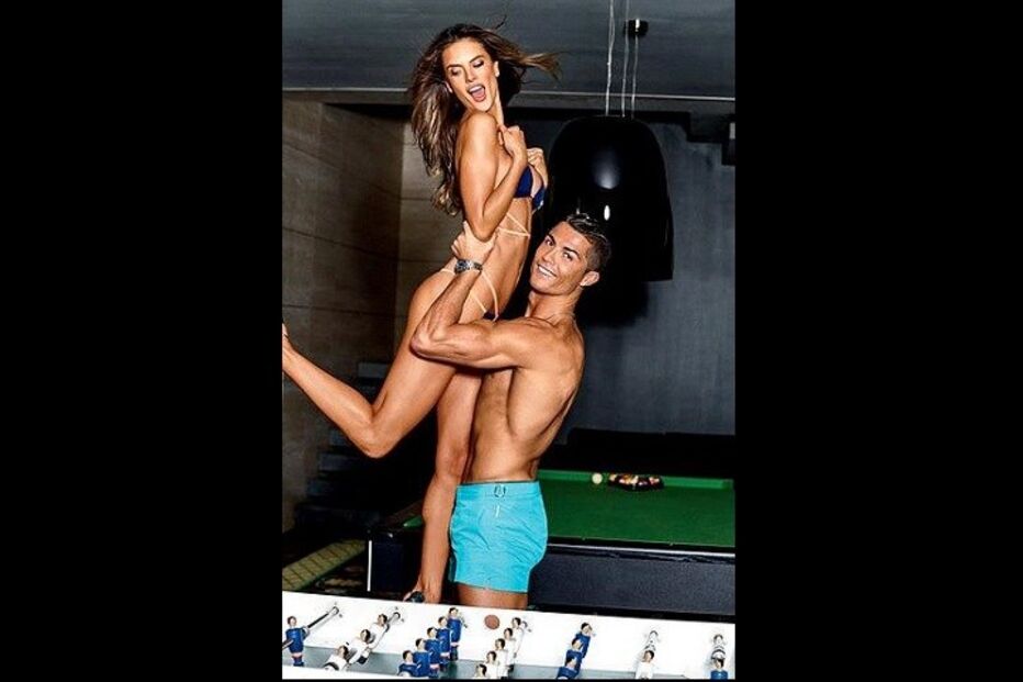 CR7, Cristiano Ronaldo, sessão fotográfica, Alessandra Ambrosio, futebol, modelo, GQ