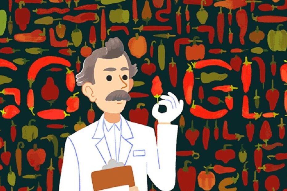 Google, doodle, picante, Escala de Scoville, Wilbur Scoville, malaguetas, pimenta