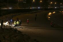 Caxias, praia da Giribita, Oeiras, hipotermia