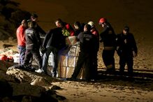 Caxias, praia da Giribita, Oeiras, hipotermia