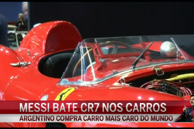 Messi bate Ronaldo na compra de Ferrari
