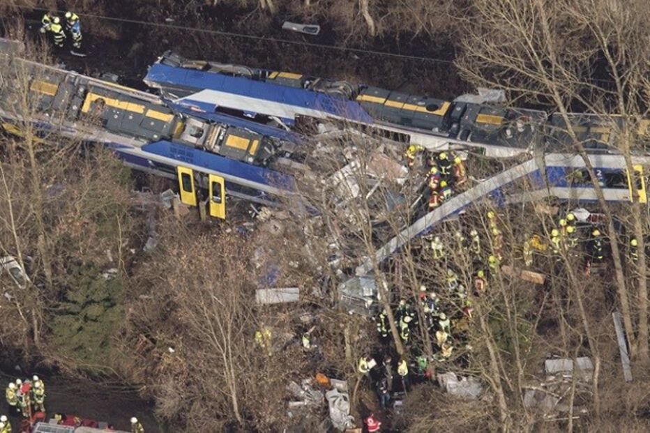 choque, comboios, Alemanha