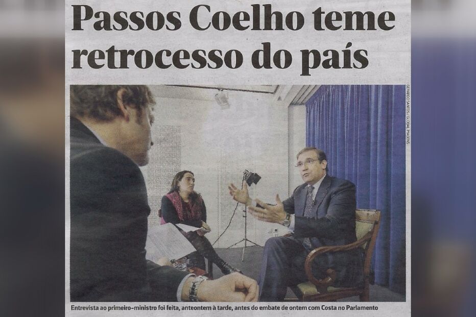 Passos Coelho, JN