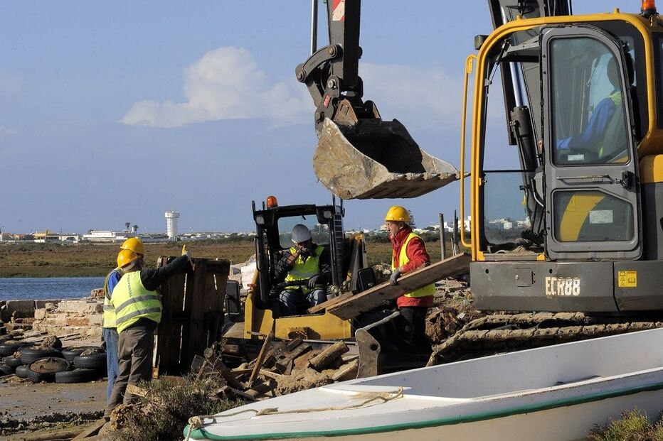 camaleão, demolições, ilhas-barreira, Algarve, ria formosa, ps, 