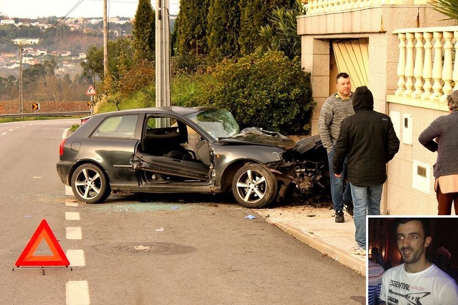 Jorge Miguel da Cunha Santos, Audi A3, Santa Maria da Feira, Cruz Vermelha, INEM, Madalena Tavares, Audi, Bombeiros de Arrifana, despiste