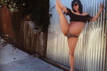 jill maclean, instagram, dança do varão, pole dance, grávida, dançarina