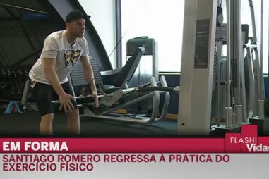 Santiago Romero mostra treino