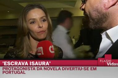 Bianca Rinaldi diverte-se em Portugal