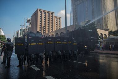 Avenida Paulista, polícia de choque