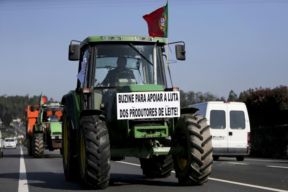 Produtores, manifestação, protesto, Matosinhos, produtores de leite, produtores de carne