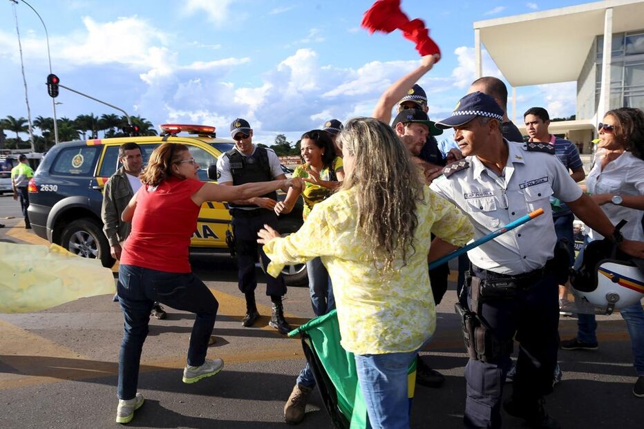 Brasil, manifestação, Lula da Silva, Dilma Rousseff, Palácio do Planalto, política