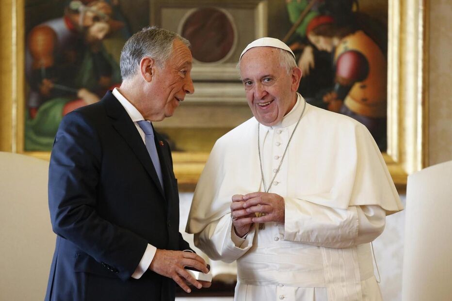 Marcelo Rebelo de Sousa, Papa Francisco, visita, Portugal, Fátima