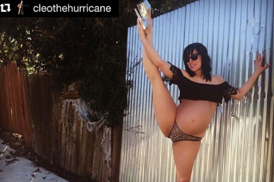 jill maclean, instagram, dança do varão, pole dance, grávida, dançarina