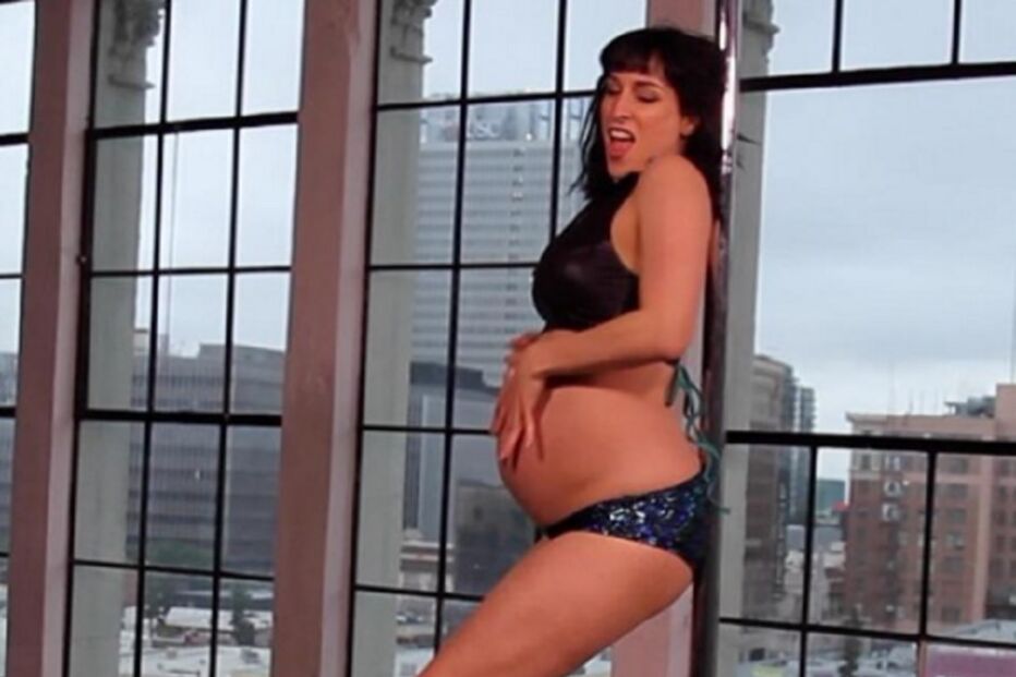 jill maclean, instagram, dança do varão, pole dance, grávida, dançarina