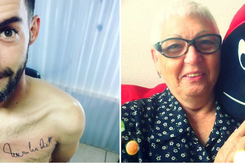 avó, tatuagem, Léo Javiel, internet, Tiago Lopes, tattos