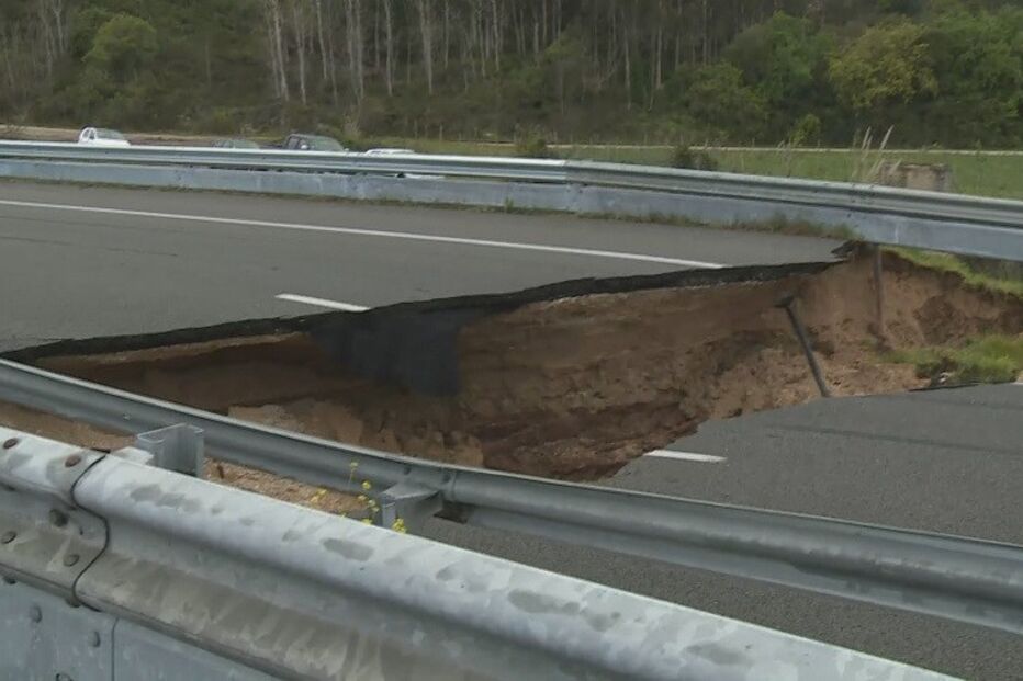 Aluimento de terras, A14, acidentes e desastres