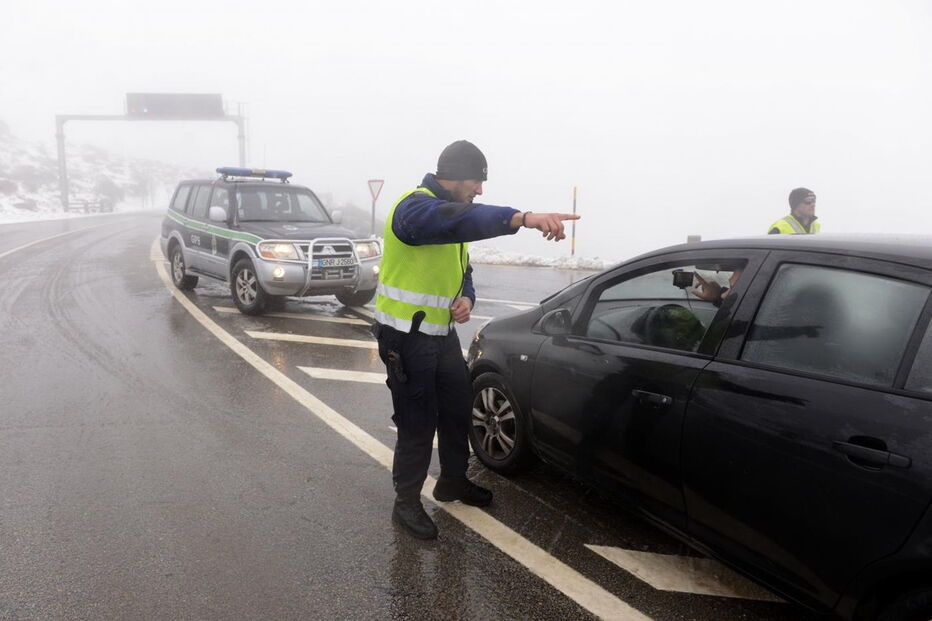 Neve, Serra da Estrela, Piornos, Lagoa Comprida, GNR, Guarda Nacional Republicana