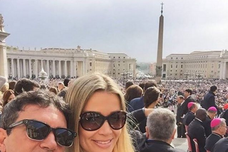 Antonio Banderas, Roma, Vaticano, Nicole Kimpel